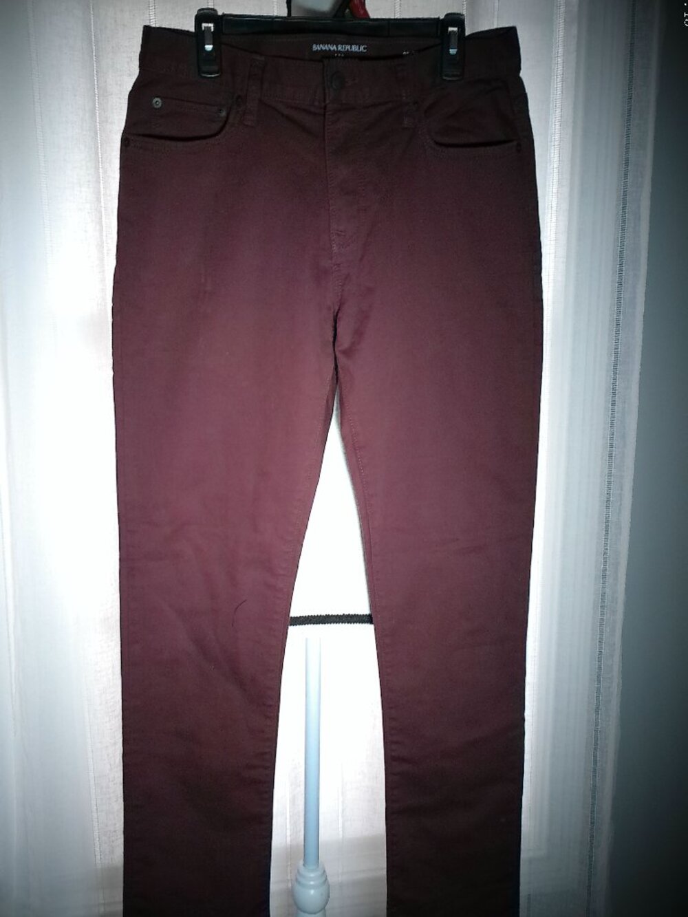 BANANA REPUBLIC Men's Jeans Travel 5 Pocket Button Zip Brown NWOT 32/30